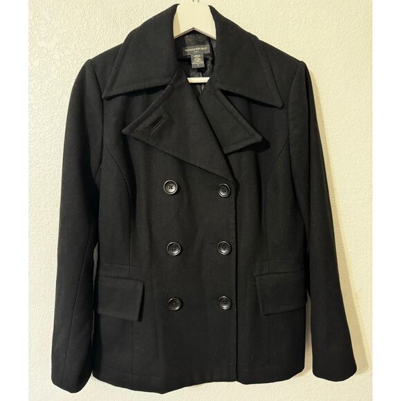 Banana Republic Jackets & Blazers - Banana Republic Women Peacoat Jacket Black Size‎ Small